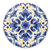 Bouton De Porte En Céramique Mignonne faux portugais (Devant)