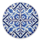 Bouton De Porte En Céramique Mignonne faux portugais (Devant)