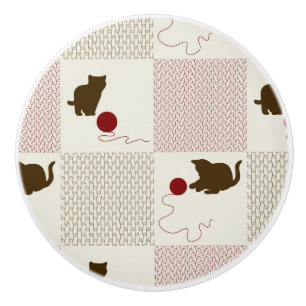 Bouton De Porte En Céramique Milieux de chatons