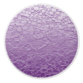 Bouton De Porte En Céramique Mini-mosaïque de teinte violette (Devant)