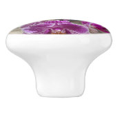 Bouton De Porte En Céramique Mini Phalaenopsis Sogo Vivien Orchidée violet (Côté)