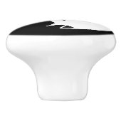 Bouton De Porte En Céramique Minous de Yin Yang (Côté)