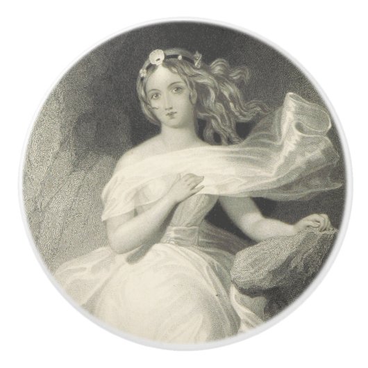 Bouton De Porte En Céramique Miranda (Devant)