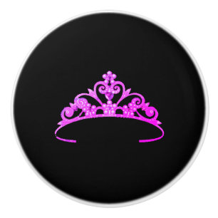 Bouton De Porte En Céramique Miss America Rodeo USA Crown Ceramic Cabinet Knob