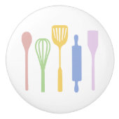 Bouton De Porte En Céramique Mod Kitchen Knows (Devant)