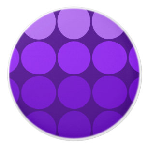 Bouton De Porte En Céramique Mod Pop MCM cercles en céramique bouton violet