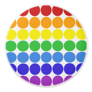 Bouton De Porte En Céramique Mod Pop MCM cercueil en céramique arc-en-ciel sur