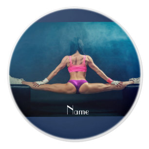 Bouton De Porte En Céramique Modèle de condition physique féminine Split Thun
