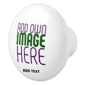 BOUTON DE PORTE EN CÉRAMIQUE MODÈLE DE TEXTE D'IMAGE BLANCHE SIMPLE MODERNE (Droite)