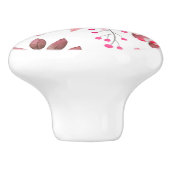 Bouton De Porte En Céramique Modèle floral (Côté)