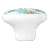 Bouton De Porte En Céramique Modèle floral (Côté)