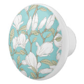 Bouton De Porte En Céramique Modèle floral (Droite)