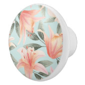 Bouton De Porte En Céramique Modèle floral (Droite)