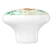 Bouton De Porte En Céramique Modèle floral (Côté)