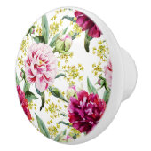Bouton De Porte En Céramique Modèle floral (Droite)