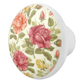 Bouton De Porte En Céramique Modèle floral (Droite)