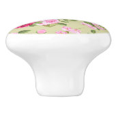 Bouton De Porte En Céramique Modèle floral (Côté)