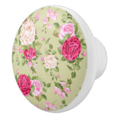 Bouton De Porte En Céramique Modèle floral (Droite)