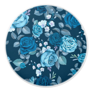 Bouton De Porte En Céramique Modèle floral