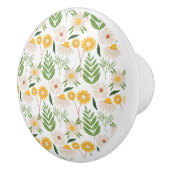 Bouton De Porte En Céramique Modèle floral (Droite)