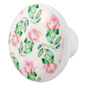 Bouton De Porte En Céramique Modèle floral (Droite)