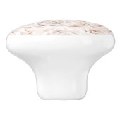 Bouton De Porte En Céramique Modèle floral (Côté)