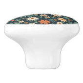 Bouton De Porte En Céramique Modèle floral simple (Côté)