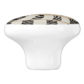 Bouton De Porte En Céramique Modern Fun Abstract Striped Snake | Snake Lovers (Côté)