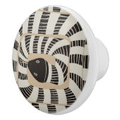 Bouton De Porte En Céramique Modern Fun Abstract Striped Snake | Snake Lovers (Droite)