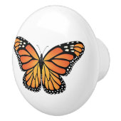 Bouton De Porte En Céramique Monarch Butterfly drawer knobs (Droite)