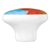 Bouton De Porte En Céramique Monde d'aquarelle (Côté)