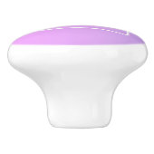 Bouton De Porte En Céramique Monogramme simple | Ombre subtil rose/violet (Côté)
