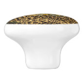 Bouton De Porte En Céramique Monogramme Tropical Palm Empreinte de léopard trop (Côté)