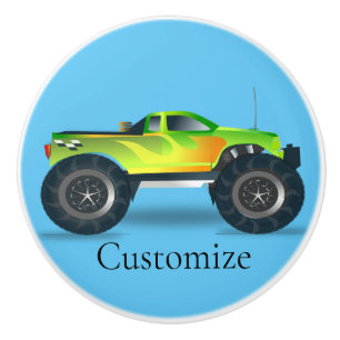 Bouton De Porte En Céramique Monster Truck Thunder_Cove