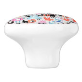 Bouton De Porte En Céramique Monstres funky (Côté)