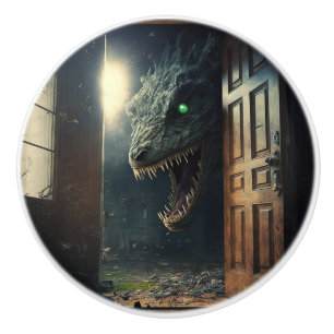 Bouton De Porte En Céramique Monstres lurk