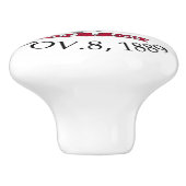 Bouton De Porte En Céramique Montana sign (Côté)