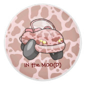 Bouton De Porte En Céramique Moo Car (Devant)