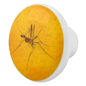 Bouton De Porte En Céramique Mosquito dans la réplique fossile Amber Sap (Droite)