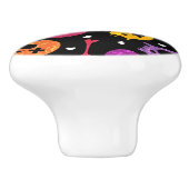 Bouton De Porte En Céramique Motif 2 de crânes (Côté)