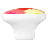 Bouton De Porte En Céramique Motif 2 de fraise (Côté)
