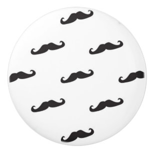 Bouton De Porte En Céramique Motif 2 de hippie de moustache