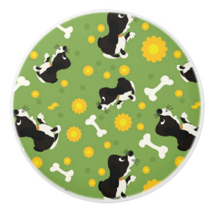 Bouton De Porte En Céramique motif 3