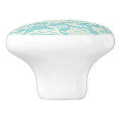 Bouton De Porte En Céramique Motif 3 de damassé (Côté)