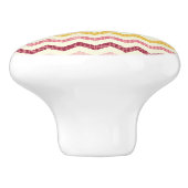 Bouton De Porte En Céramique Motif 4 de Chevron (Côté)