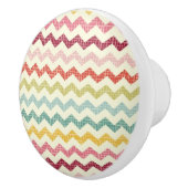 Bouton De Porte En Céramique Motif 4 de Chevron (Droite)