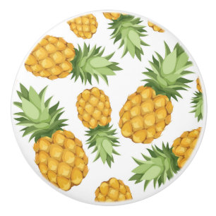 Bouton De Porte En Céramique Motif à ananas