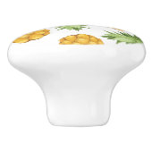 Bouton De Porte En Céramique Motif à ananas (Côté)