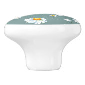 Bouton De Porte En Céramique Motif à fleurs Chamomile (Côté)