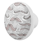 Bouton De Porte En Céramique Motif à la mode de moustache (Droite)